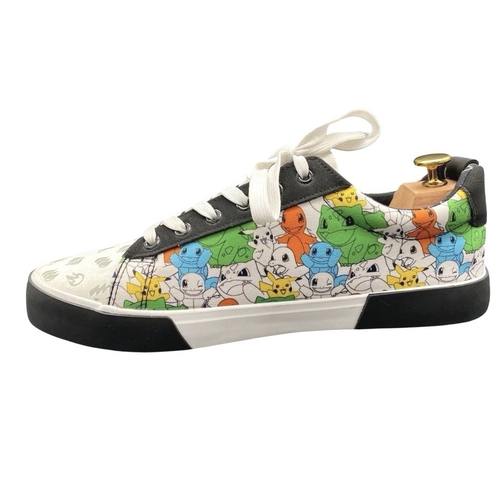 Pokemon Pikachu Charmander Bulbasaur Canvas Sneakers Mens 8 MNPK24GU028